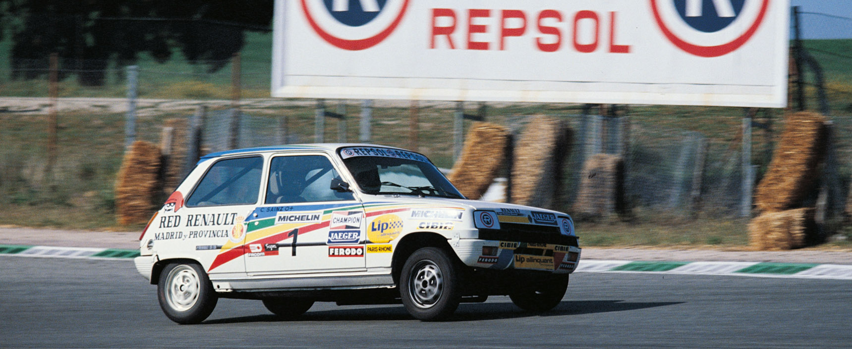 Carlos Sainz al volante de un Seat Panda en el Campeonato de España de 1982