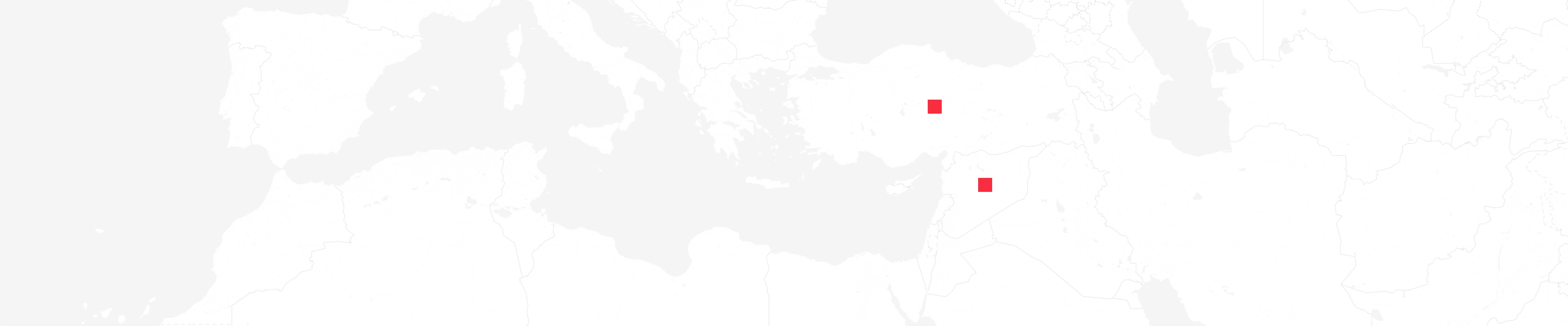 Mapa de Turquía y Siria