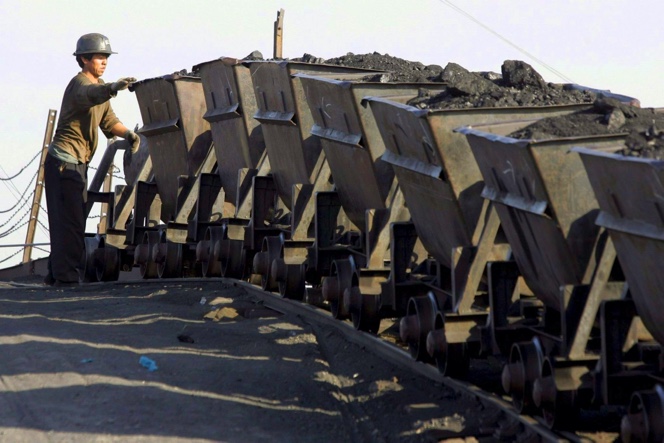 Trabajos en mina de carbón