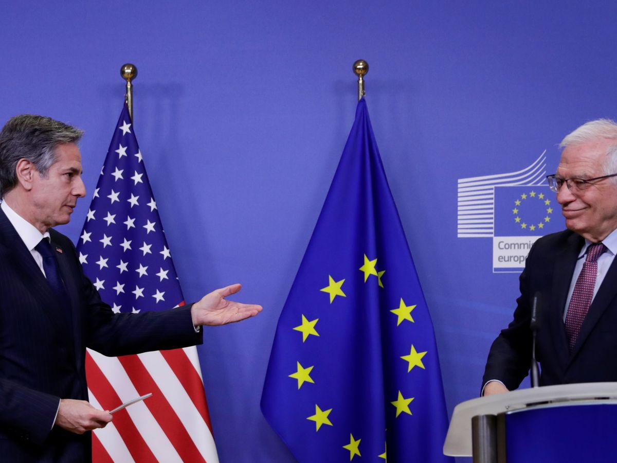 Foto: Blinken y Borrell en Bruselas. (Reuters)