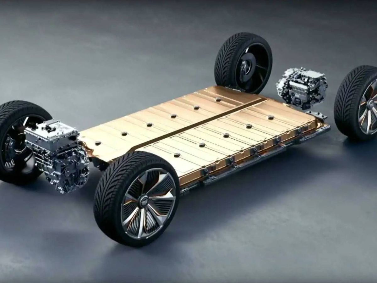 Foto: Las baterías de un coche eléctrico de General Motors. (GM)