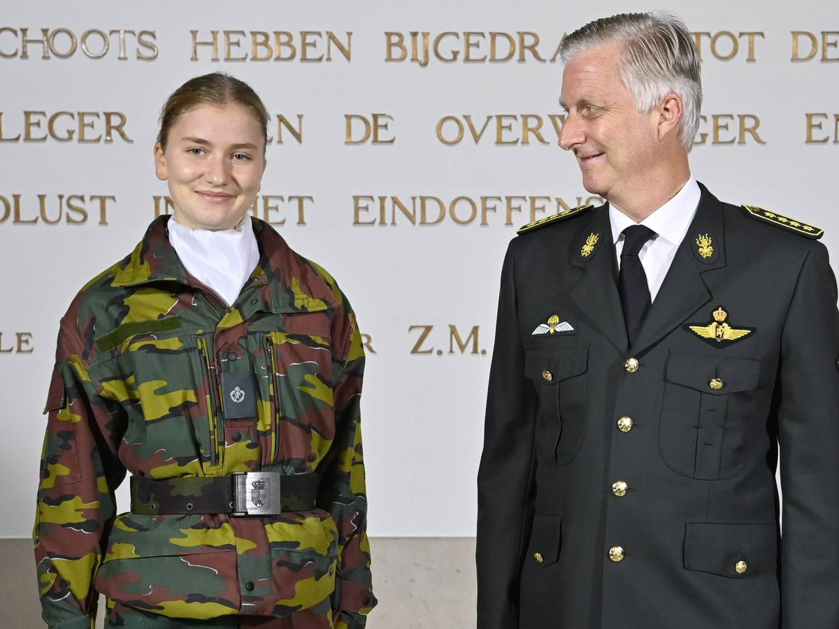 Foto: La princesa Elisabeth de Bélgica en la Real Academia Militar. (Cordon Press)