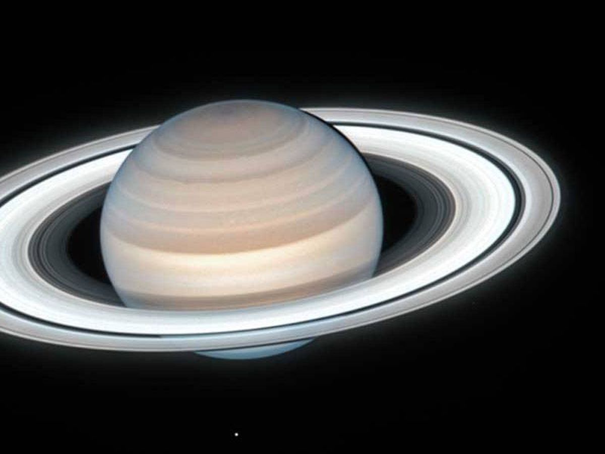Foto: La espectacular imagen de Saturno. Foto: NASA