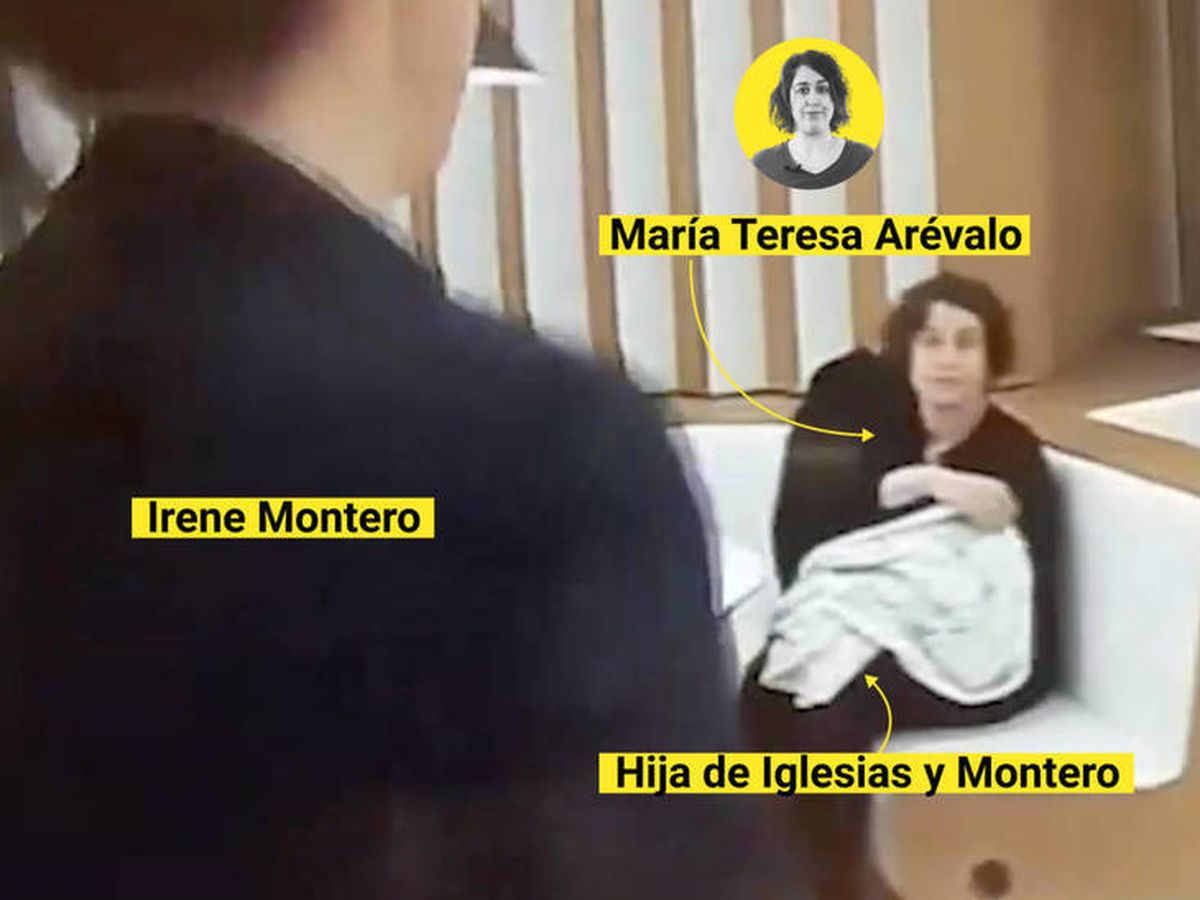 Foto: Irene Montero y Maria Teresa Arévalo, en un 'frame' de un programa de televisión. (EC)