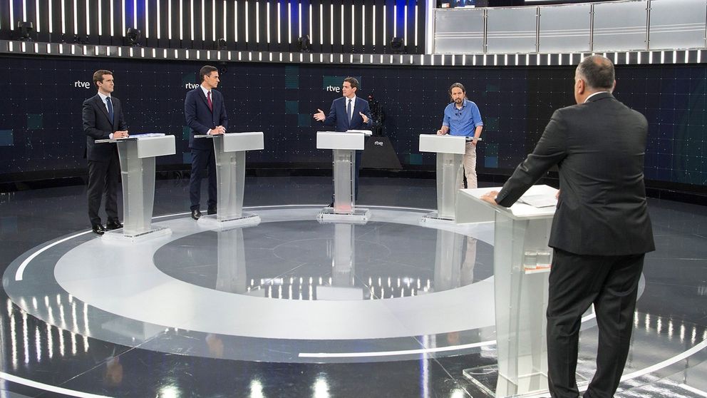 Casado y Rivera afianzan su bloque contra Sánchez en el debate en RTVE