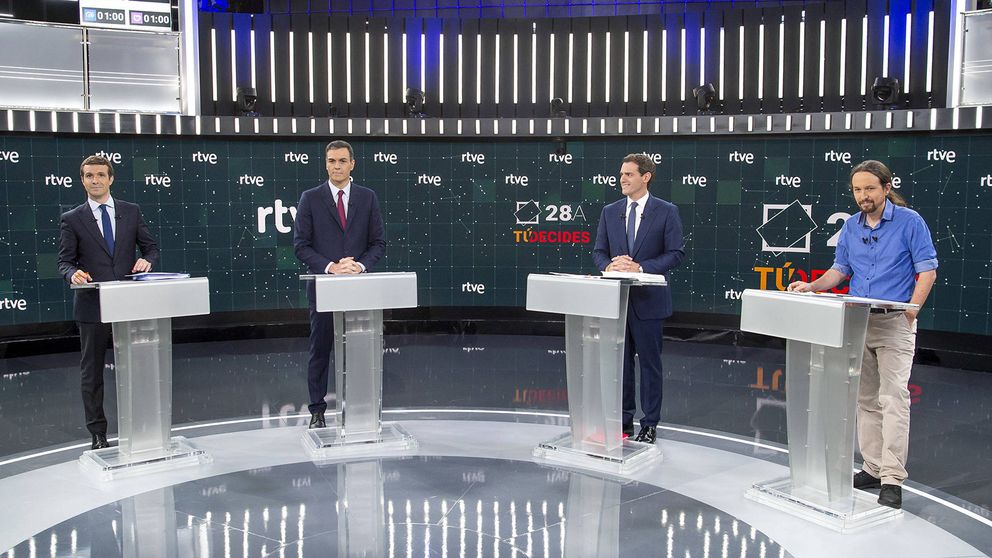 El menos visto: el debate electoral de TVE roza los 8,9 millones