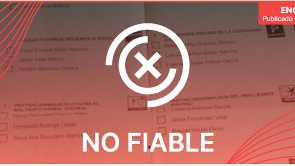 El bulo del día: no, un error tipográfico en la papeleta de Vox no invalida su voto