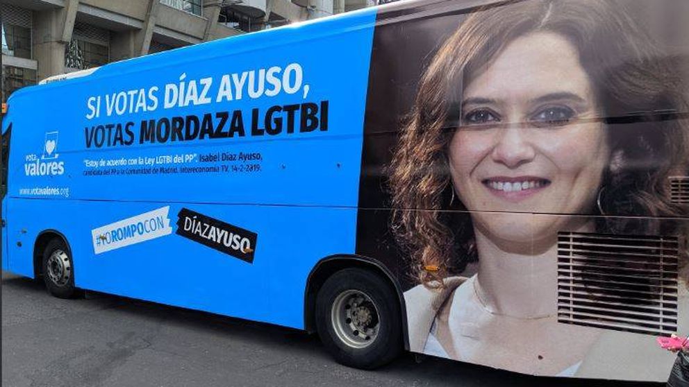 La Junta Electoral permite las vallas de HazteOir con 'Si votas Ayuso votas aborto'