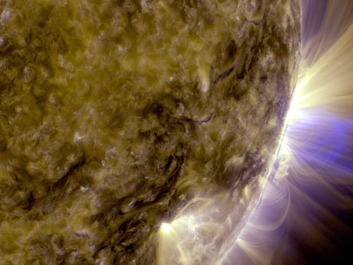 Foto: un'immagine di un'espulsione solare scattata dal Solar Dynamics Observatory della NASA