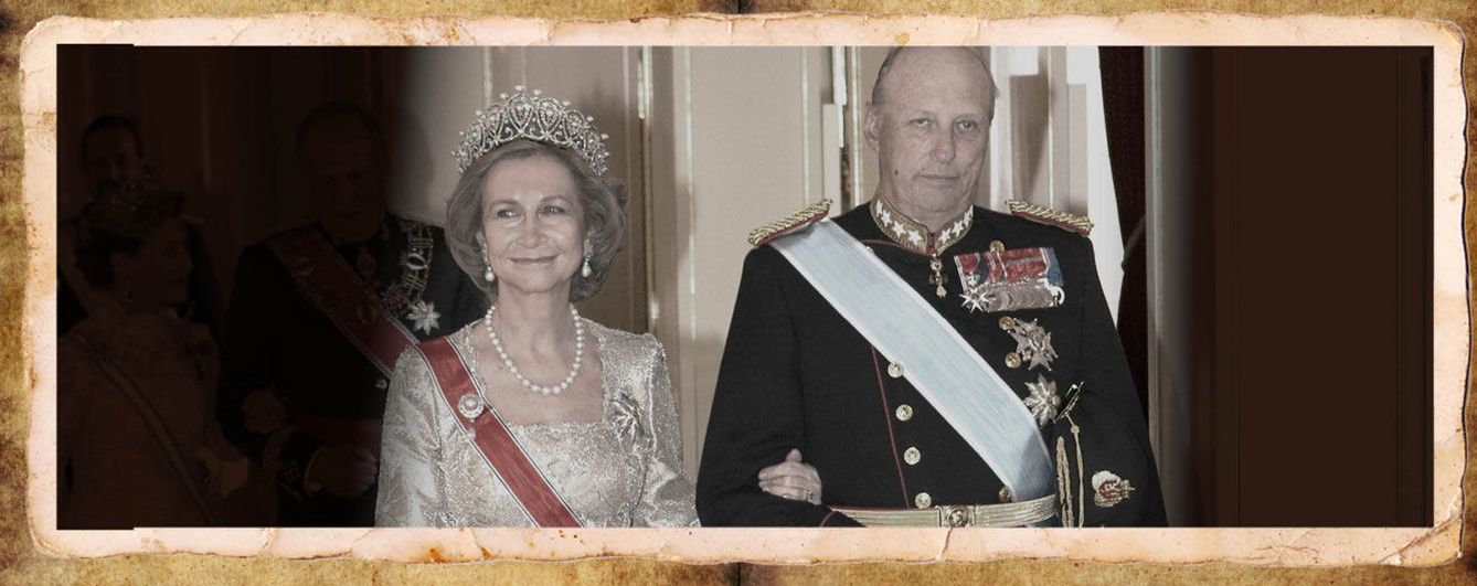 Foto: La Reina Sofía y el rey Harald de Noruega en un fotomontaje realizado en Vanitatis