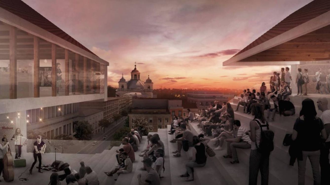 Foto: Simulación de cómo será el museo Mahou elaborada por el arquitecto Héctor Fernández Elorza, ganador del concurso de ideas de COAM. (Foto: COAM)