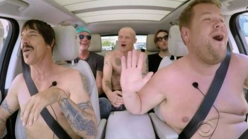 James Corden desnuda a Red Hot Chili Peppers en su coche