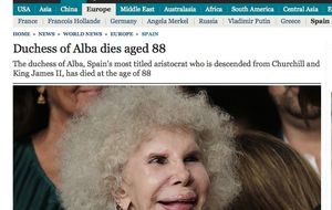 La prensa internacional llora la muerte de la duquesa