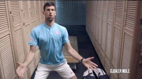 El baile de Djokovic antes de saltar a la pista