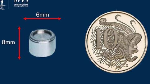 Se pierde una cápsula radioactiva en Australia más pequeña que una moneda de 10 céntimos