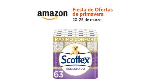 Disfruta de un gran descuento de Amazon en papel Higiénico Scottex 63 rollos