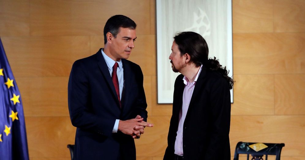 Foto: Pedro sÃ¡nchez se reÃºne con Pablo Iglesias en Moncloa. (EFE)