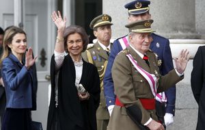 La Pascua Militar más breve de don Juan Carlos