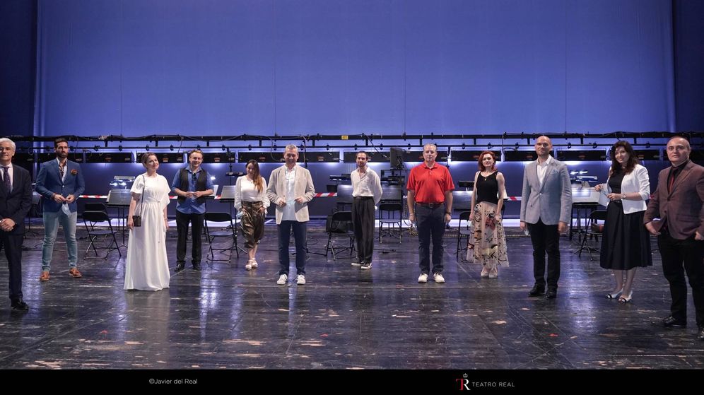 Foto: El elenco de 'La Traviata' en el Teatro Real 