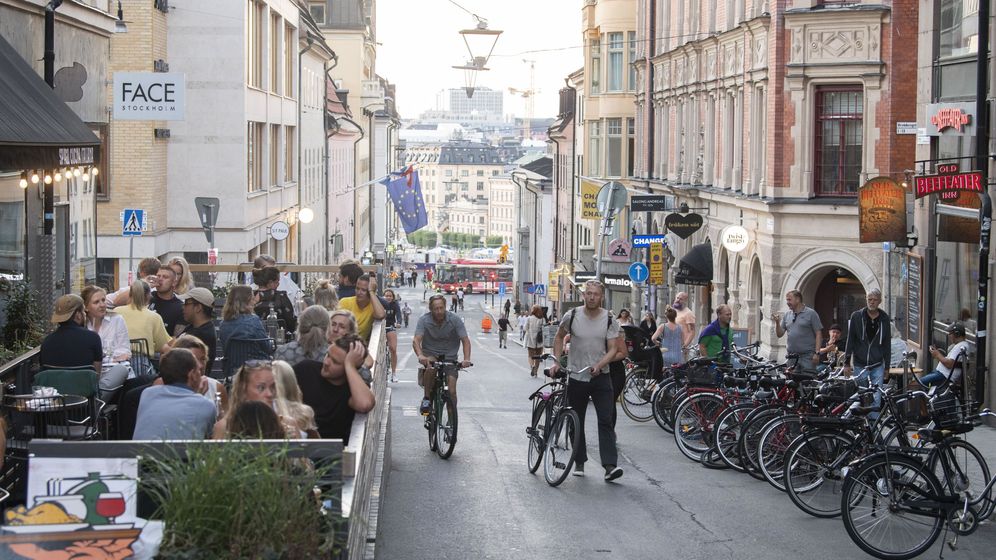 Foto: Así lucía este 20 de agosto el barrio de Sodermalm en Estocolmo (Fredrick Sandberg / EPA)