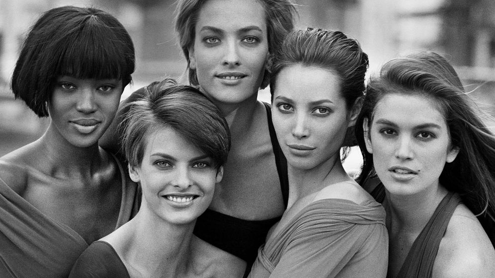 Foto: Algunas de las modelos más reconocidas de la década de los 90 fotografiadas por Peter Lindbergh. (EFE)