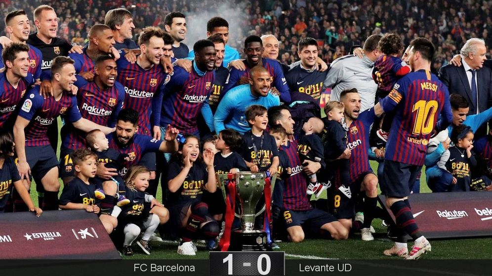 El Barcelona gana la Liga gracias a un solitario gol del de siempre