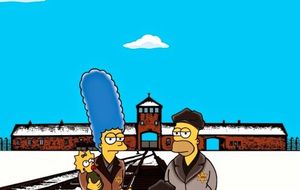 'Los Simpson' caracterizados como prisioneros de Auschwitz