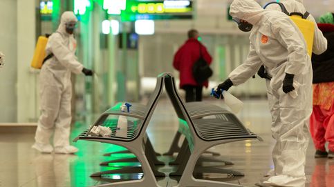El ejército desinfecta el aeropuerto de Barcelona y coronavirus en Alemania