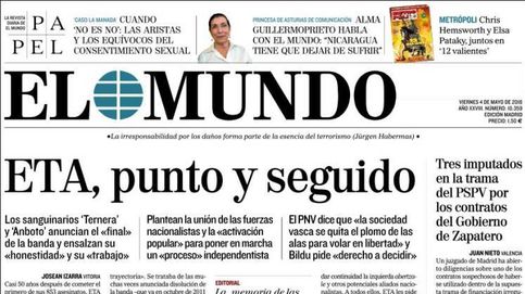 Así cubren 28 diarios españoles el fin de ETA en sus portadas