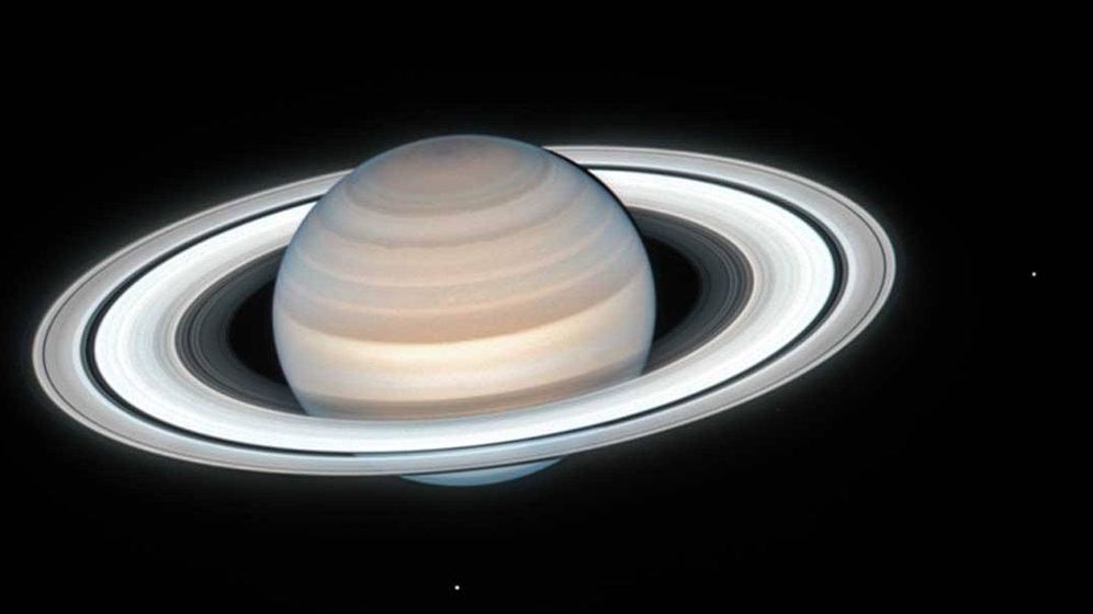 Foto: La espectacular imagen de Saturno. Foto: NASA