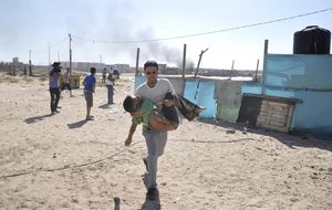 Asesinato de niños en una playa de Gaza