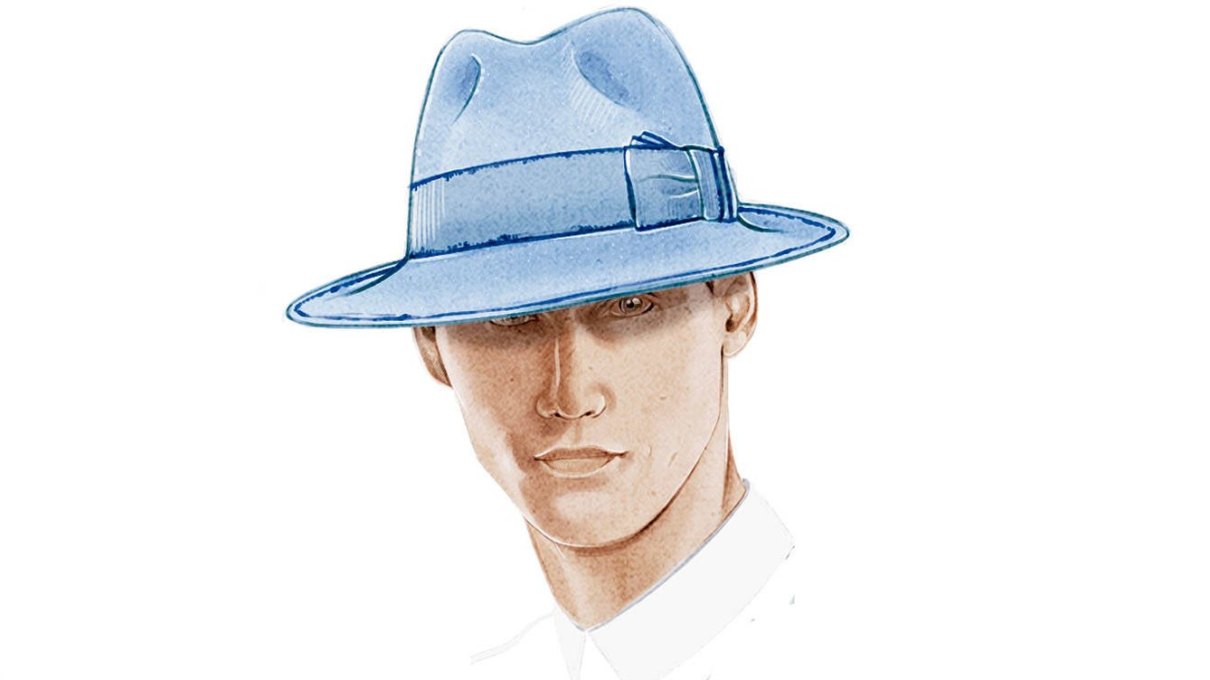 Coucoland Sombrero Panama Mafia Gangster para hombre accesorio para disfraz de Gatsby Fedora Trilby Bogart de los años 20 