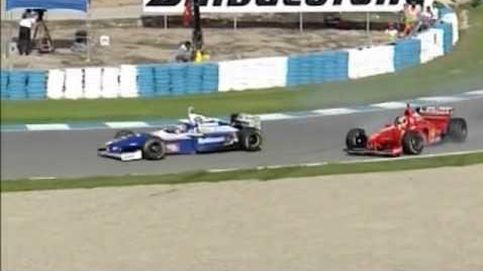 F1 Jerez GP 1997 - Schumacher Villeneuve Collision Premiere/Sky [German Commentary]
