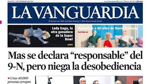 Juicio a Artur Mas por el 9-N: así cubre la prensa nacional la primera jornada en sus portadas