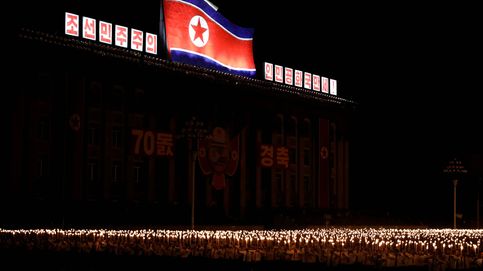 La marcha de las antorchas en Pyongyang