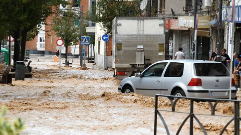 El agua vuelve a inundar Arganda del Rey (Madrid) tras el paso de la nueva DANA o 'gota fría'