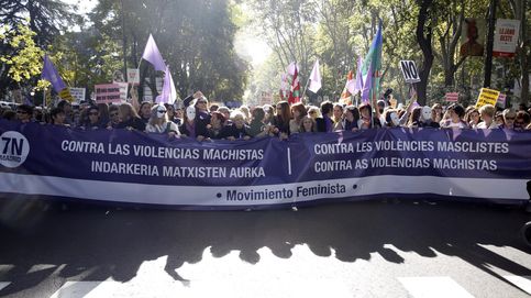 Multitudinaria manifestación contra las violencias machistas en en centro de Madrid
