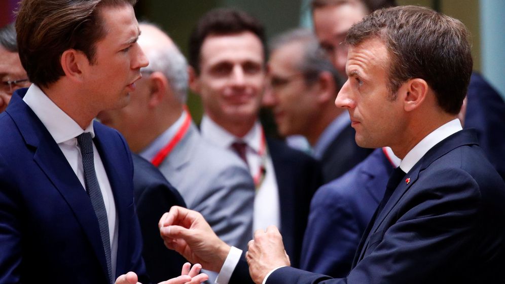 Foto: Sebastian Kurz y Emmanuel Macron. (Reuters)