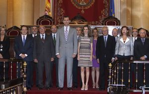 Los príncipes de Asturias en el Senado