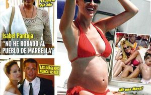 Kiosko rosa: Cerezuela presume de embarazo en la playa