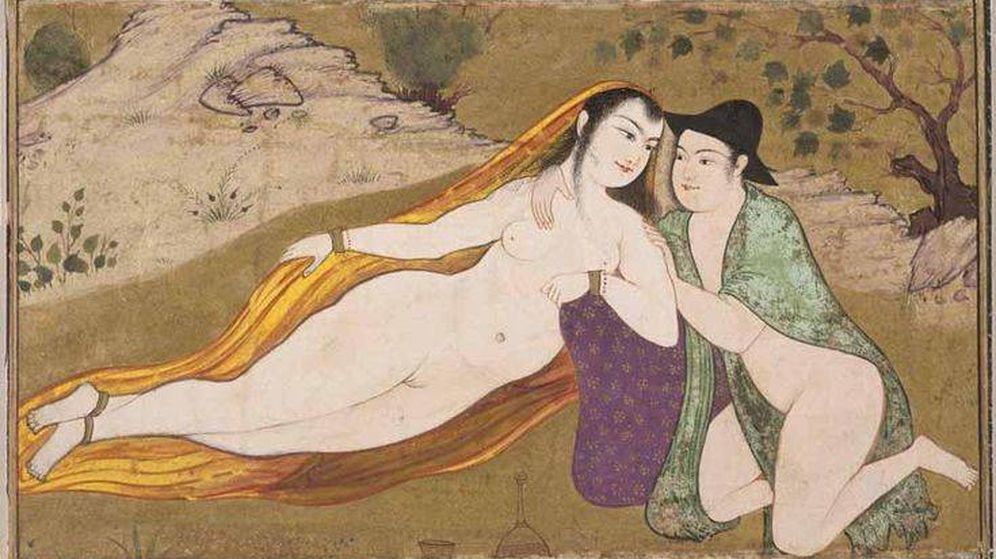 Foto: Miniatura erótica persa de 1630.