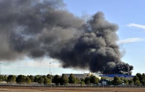 Un F16 griego se estrella en la base aérea de Los Llanos (Albacete)