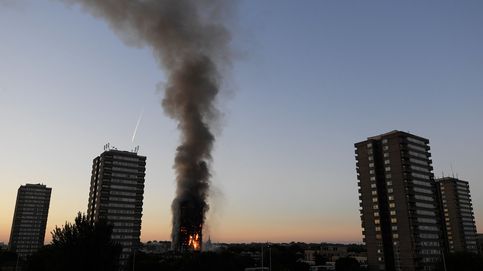 Las imágenes del incendio de la torre residencial de Londres