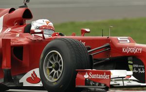 El estreno de Vettel con el Ferrari en Fiorano