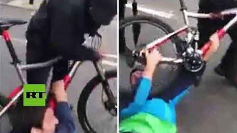 Violento robo de bicicleta a plena luz del día 