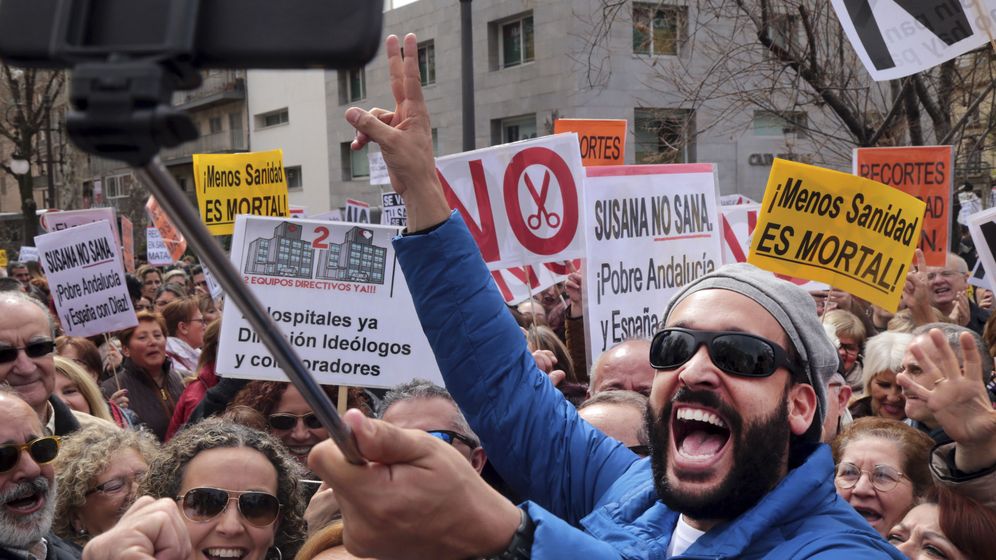 Foto: Jesús Candel, en una manifestación en Granada, en marzo de 2017. (EFE)