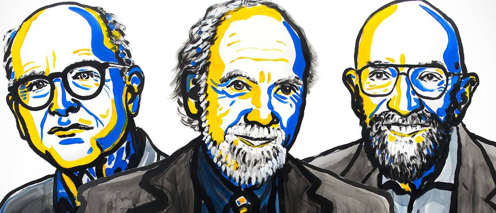 Foto:  Los tres ganadores del Nobel de Física 2017