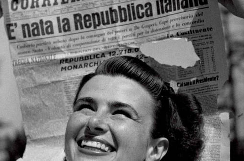 Foto: Celebración del 'Sí' a la República en Italia en junio de 1946