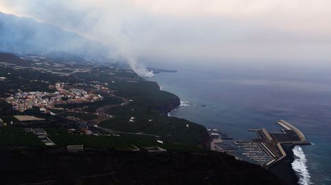 La llegada de la lava al mar en La Palma, grabada desde el buque Ángeles Alvariño