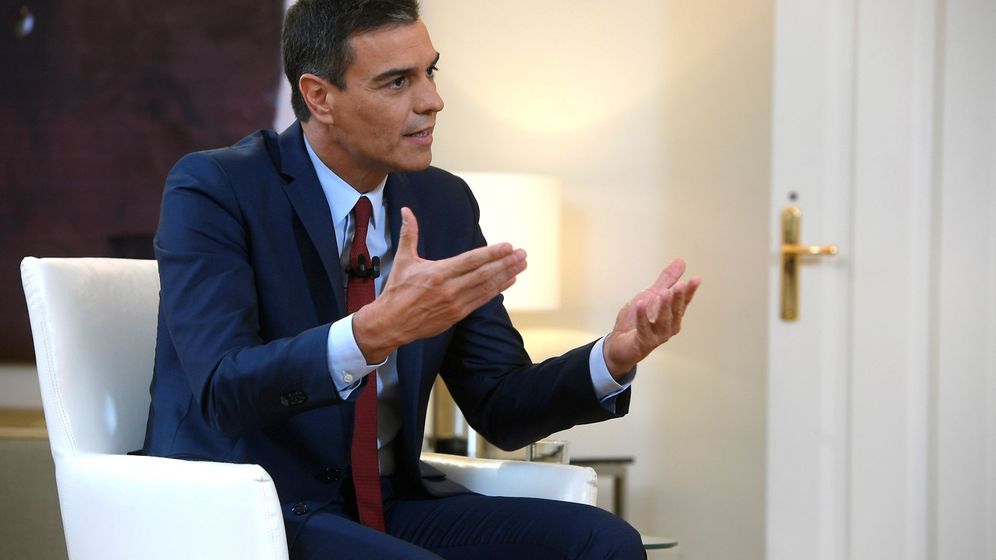 Foto: El presidente del Gobierno en funciones, Pedro Sánchez, durante una entrevista con La Sexta TV. (EFE)